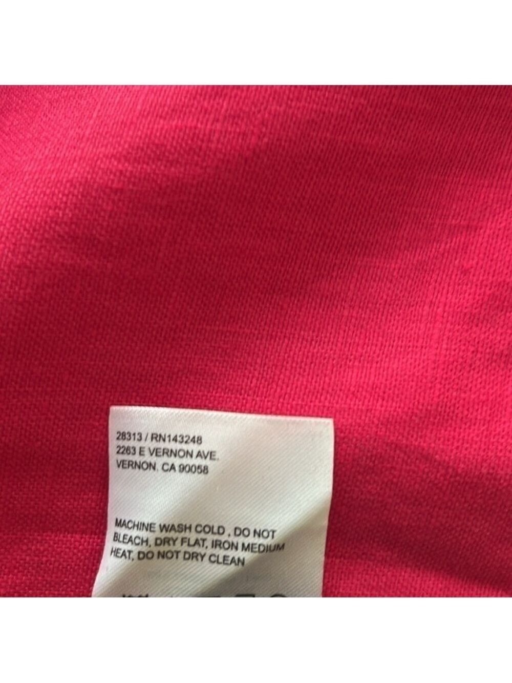 Reformation Orzo Pink Linen Crop Top in Corvette size 10 12 - Picture 6 of 9